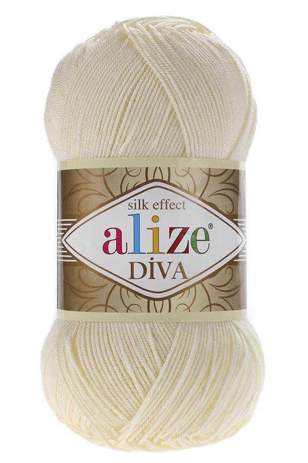 Alize Diva Mikrofiber Akrilik Örgü İpliği 100gr 350mt