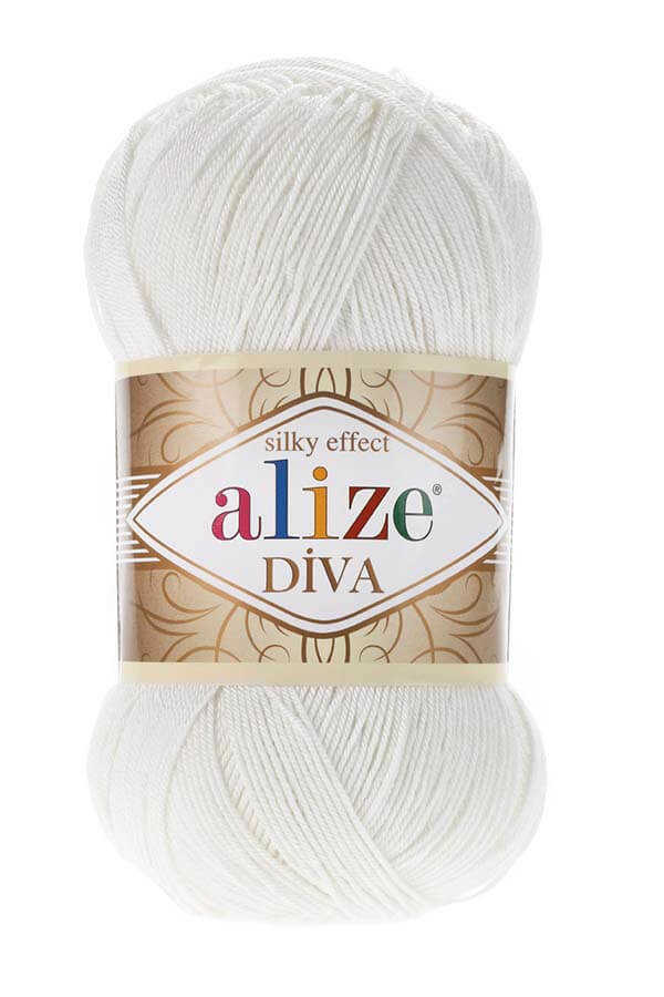 Alize Diva Mikrofiber Akrilik Örgü İpliği 100gr 350mt