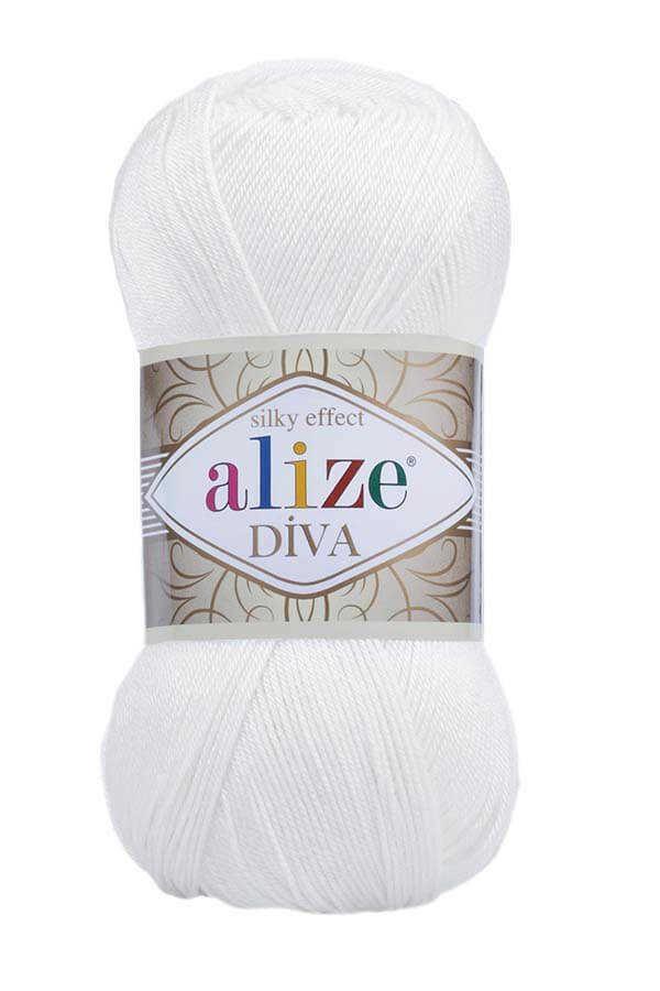Alize Diva Mikrofiber Akrilik Örgü İpliği 100gr 350mt