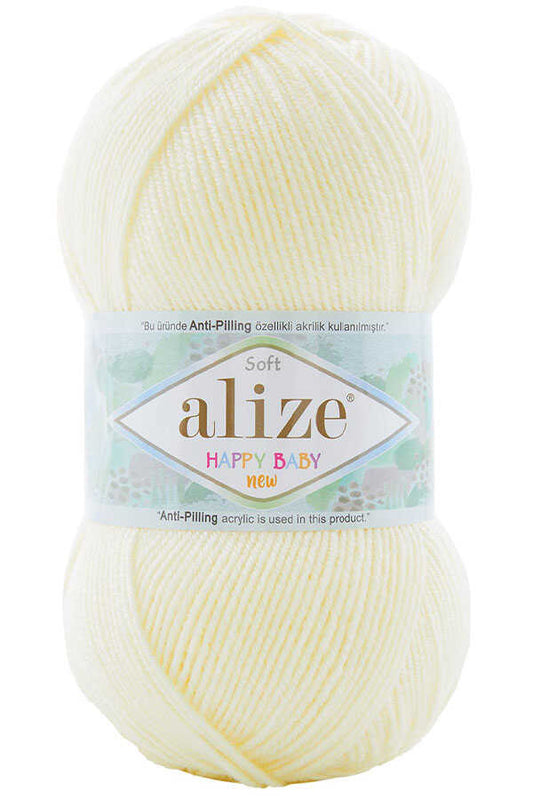 Alize Happy Baby New 62 Ekru bebe örgü ipliği - LivanConcept