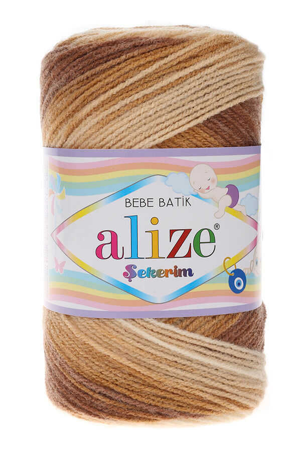 Alize Şekerim Bebe Batik Bebek Örgü İpliği 100gr 320mt