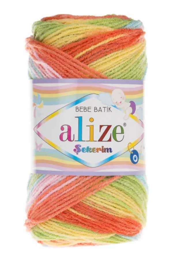 Alize Şekerim Bebe Batik Bebek Örgü İpliği 100gr 320mt