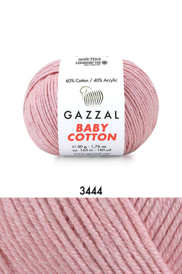 Gazzal Baby Cotton örgü ipliği Pudra - LivanConcept