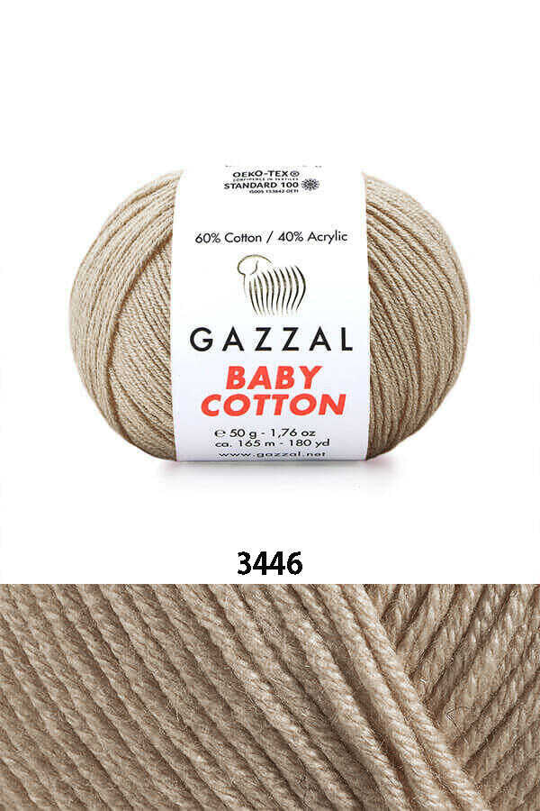 Gazzal Baby Cotton örgü ipliği Ten (3446) - LivanConcept