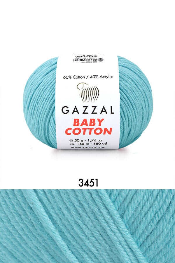 Gazzal Baby Cotton örgü ipliği Cam Göbeği - LivanConcept