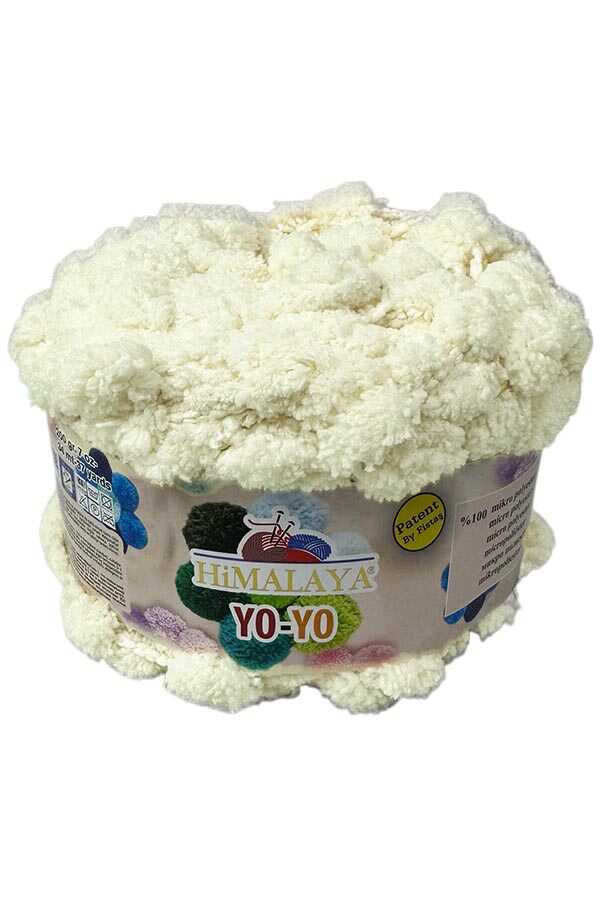 Himalaya Yo-Yo 82102 Krem Ponpon Örgü İpliği