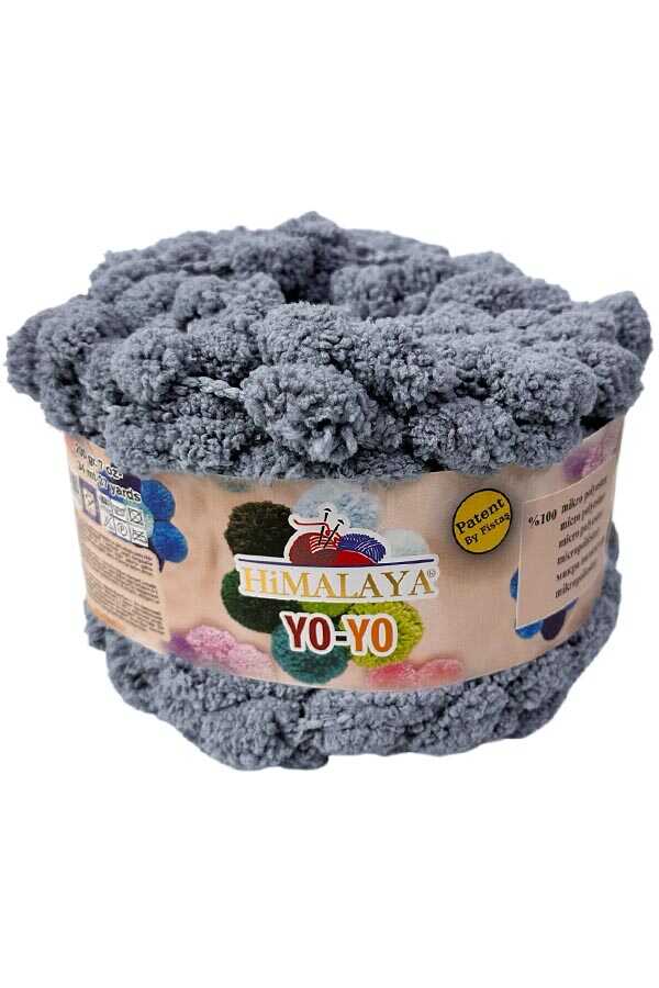 Himalaya Yo-Yo ponpon örgü ipliği Füme - LivanConcept