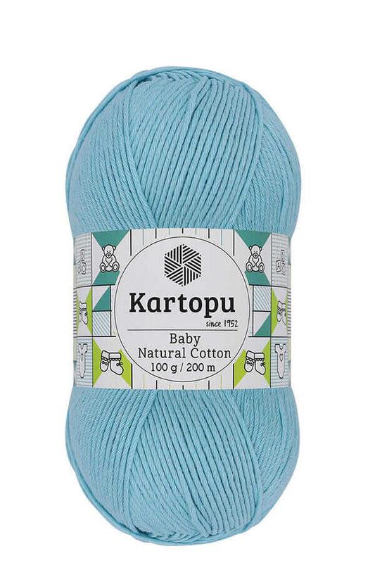 Kartopu Baby Natural Cotton K551 Turkuaz örgü ipliği - LivanConcept