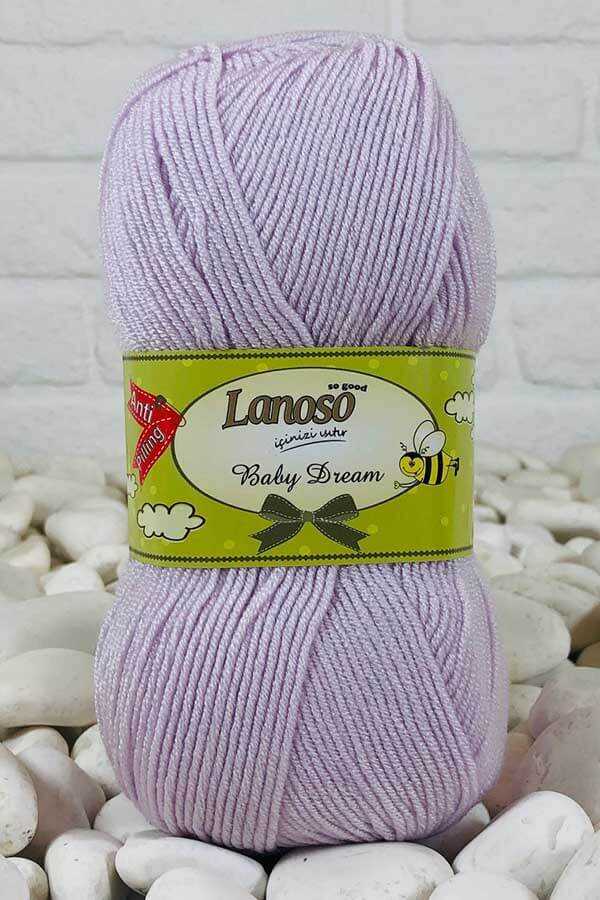 Lanoso Baby Dream örgü ipliği Soft Lila - LivanConcept